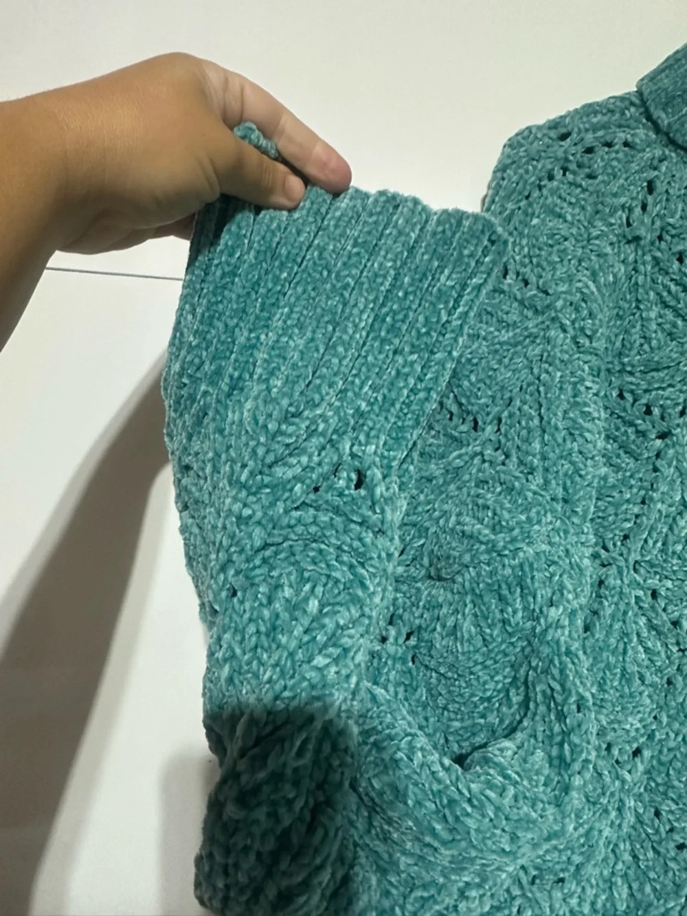 POL Cozy Chenille Knit Cowl Neck Sweater